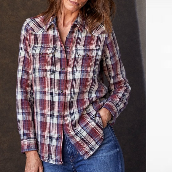 OUTERKNOWN Westerly Blanket Organic Coton Plaid Shirt XS - Picture 1 of 4